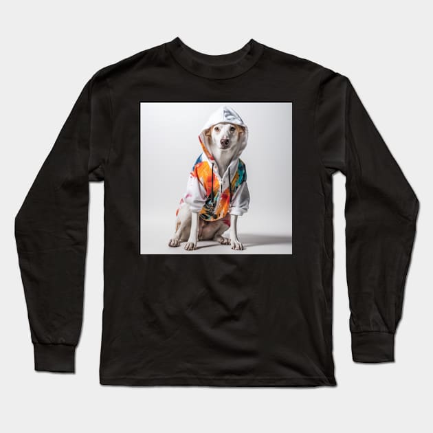 Doggy doing Graffitti Long Sleeve T-Shirt by NatashaCuteShop